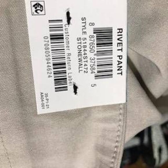 JM Collection NWT Khaki Chinos Trouser Pants Size 28W - Picture 10 of 12